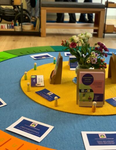 Bunter Jahreskreis mit Montessori-Materialien