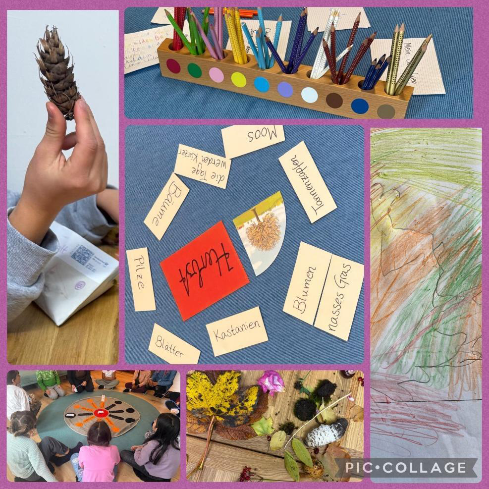 Wortkarten und Naturmaterial zur alltagsintegrierten Sprachförderung in der Lernwerkstatt „DaZ meets Montessori